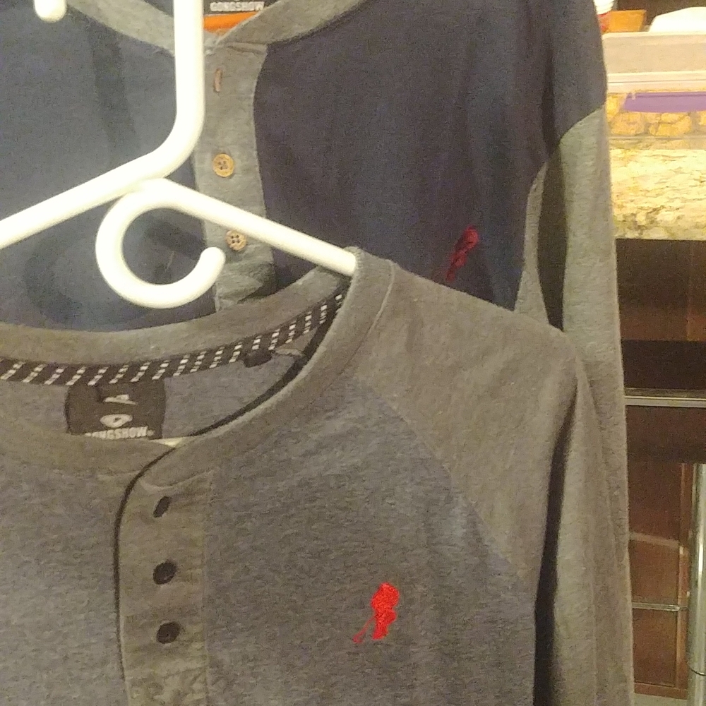 Gongshow mens short and long sleeve shirts